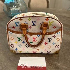 Rare Louis Vuitton Murakami Multicolor Trouville Handbag
